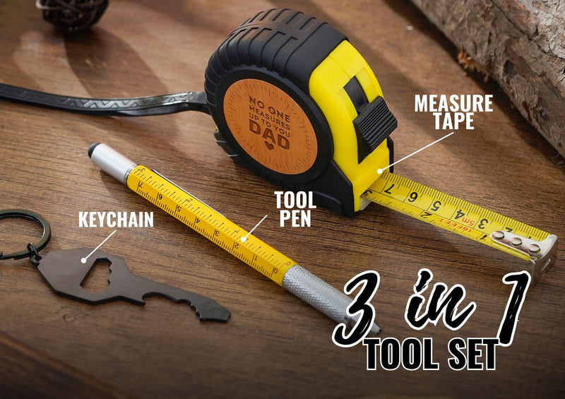 INNObeta Dad Gifts Tool Set, 16-Foot Easy Read Retractable Tape Measure with Fractions for Birthday, Christmas