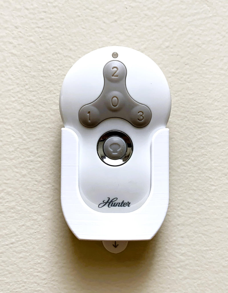 Ceiling Fan Remote Holder Wall Mount for Hunter 99122 99123 Ceiling Fan Remote Controller (1 Pk White) 1 Pk White