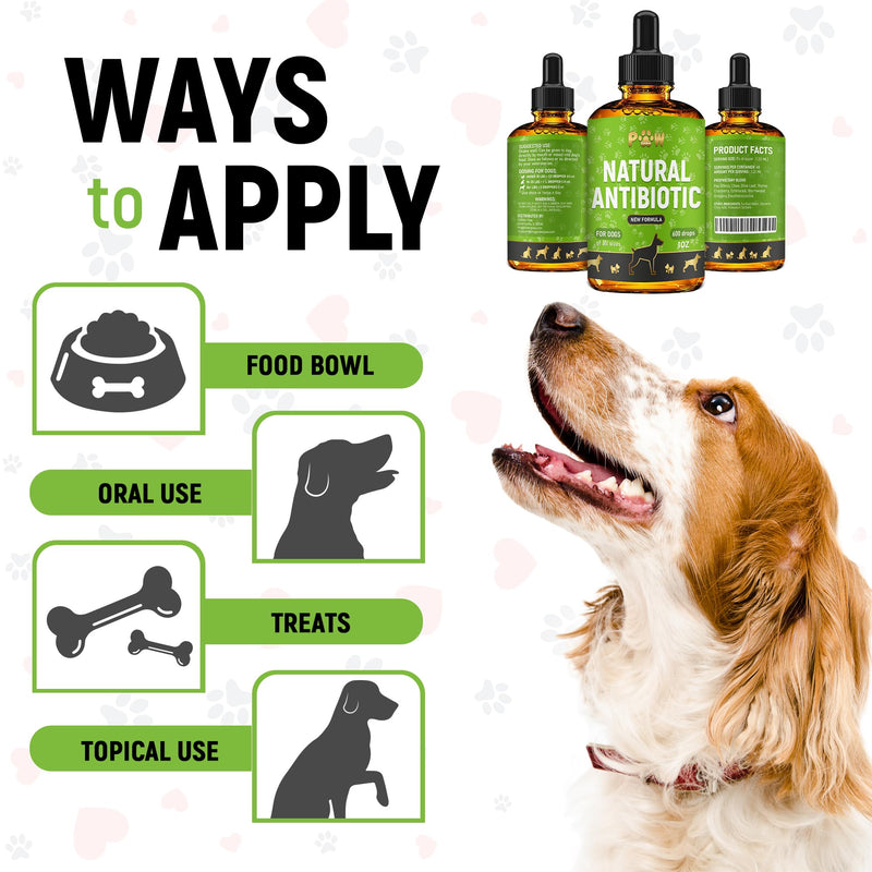 Dog Antibiotic | Natural Antibiotics for Dogs | Pet Antibiotic | Natural Antibiotic for Dogs | Dog Antibiotics | Antibiotics for Dogs | 1 Oz 1 Pack x 1 Fl Oz