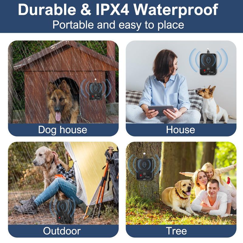 Handheld Ultrasonic Pet Trainer, Battery Powered Bark Control Device for Dogs