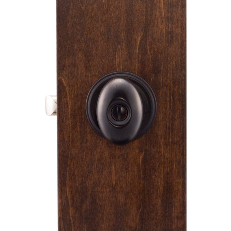 Copper Creek EK2030TB Egg Door Knob, Privacy Function, 1 Pack, in Tuscan Bronze 1 Count (Pack of 1)