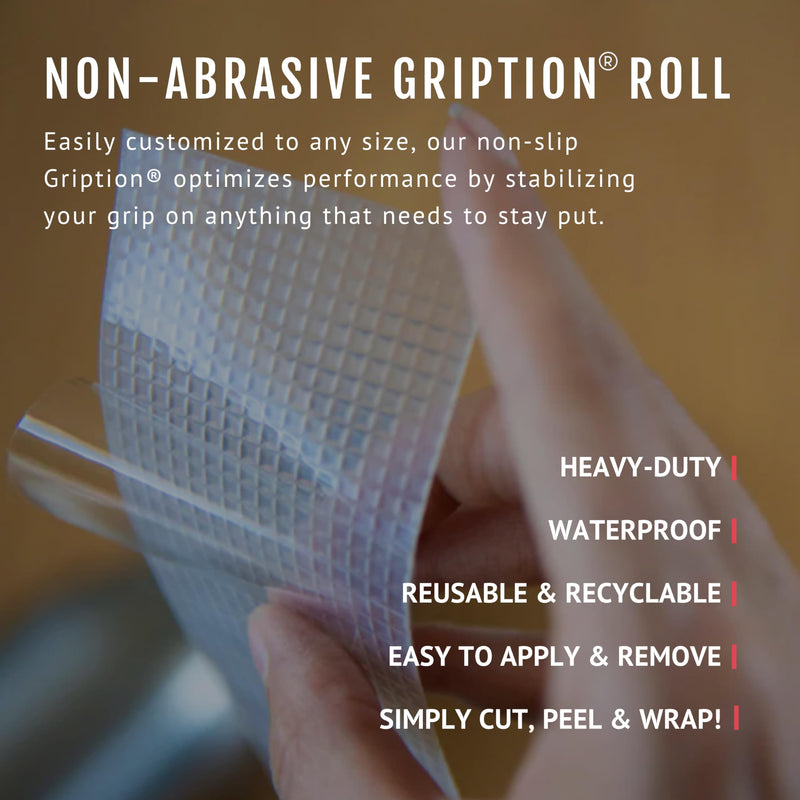 CATTONGUE GRIPS Non-Abrasive Anti Slip Grip Tape – 2” Thick Heavy Duty Tape for Indoor & Outdoor, Customizable, Waterproof, & Durable Anti-Slip Tape (Black, 10ft) 2" x 10' Black