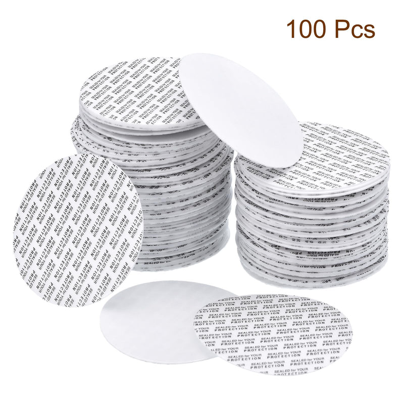 38mm/1.5" Foam Lid Liner, 100 Pack Pressure Seal Cap Liners Round Jar Seals - Resistant Tamper Sensitive for Bottle Cap Liners Sealer, White 38mm/1.5"