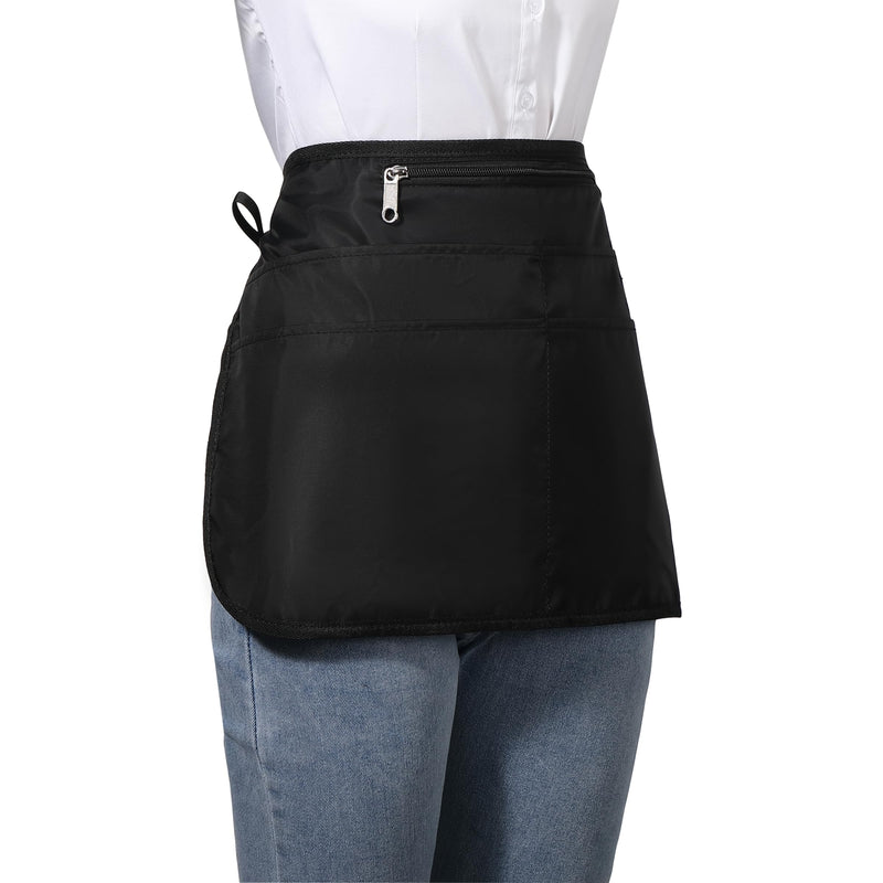 Cleaning Apron Caddy for Women with 6 Pockets, Professional Waterproof Cleaning Supplies for Housekeeping Black 1