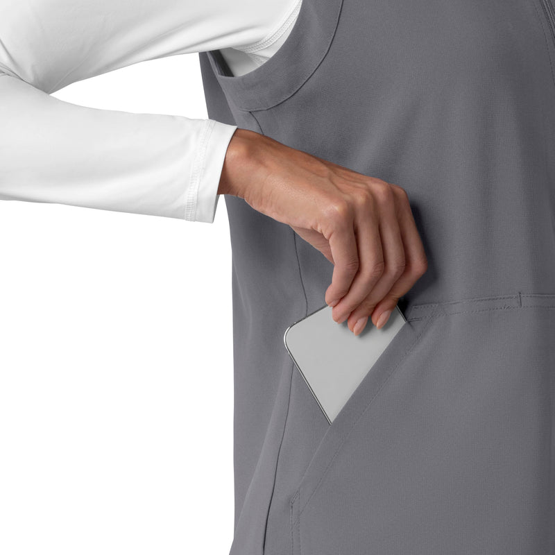 Carhartt Scrubs for Women Force Cross-Flex Lightweight Vest X-Small Pewter