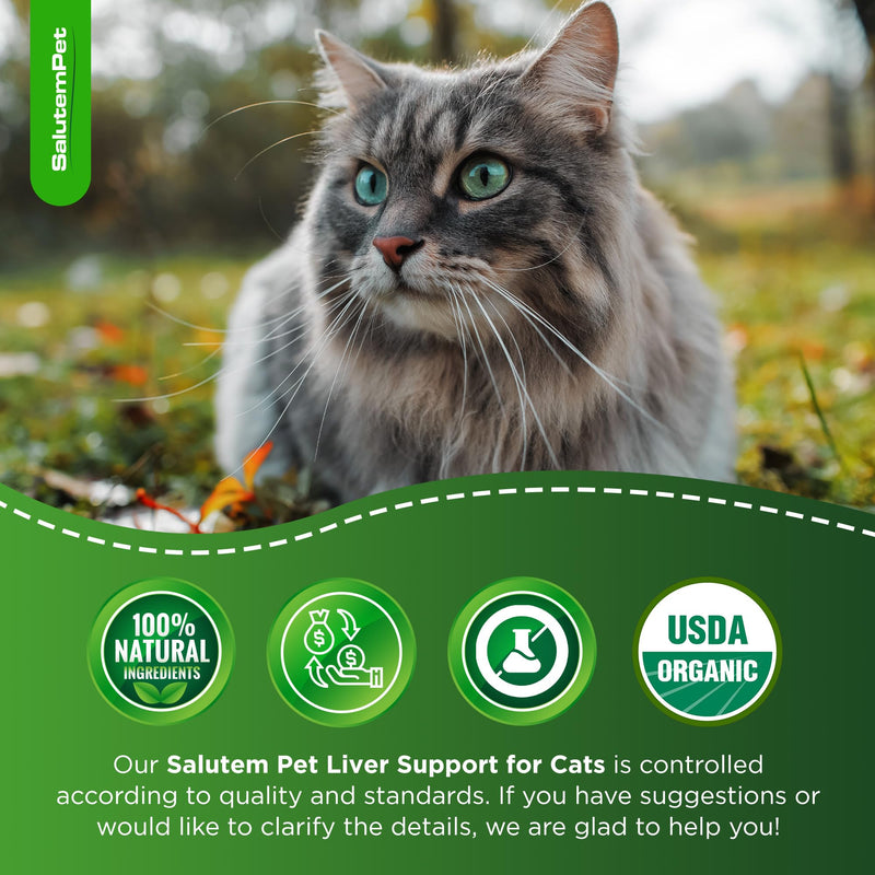 Milk Thistle for Cats | Cat UTI | Liver Support for Cats | Cat Milk Thistle | Feline UTI | Cat Cough | Milk Thistle Cats | Cat Urinary Tract | 2 Oz