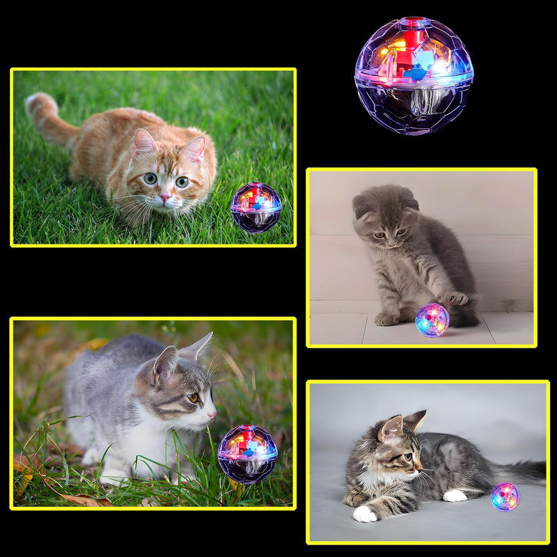 Ghost Hunting Equipment Kit, Include 1 pc Emf Meter and 4 pcs Motion Light up Cat Balls；Paranormal Equipment (Ghost Hunting Equipment Kit) EMF with 4 cat balls