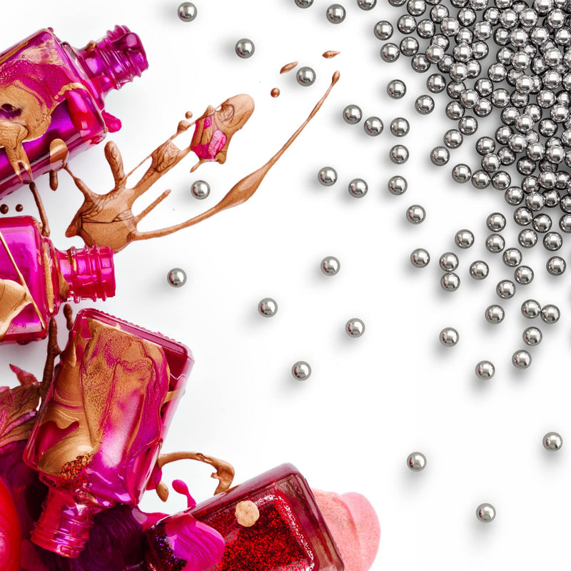 PAGOW 200 Pcs Paint Mixing Balls Nail Polish 316 Stainless Steel Bearing Balls, 3.5mm/apr. 0.14” [200pcs] 3.5mm