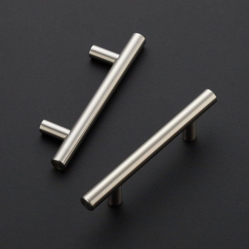 Ravinte 10 Pack 5'' Cabinet Pulls Brushed Nickel Stainless Steel Kitchen Drawer Pulls Cabinet Handles 3" Hole Center 5 Inch (3 Inch Hole Center)