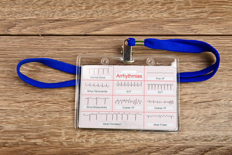 EKG Calipers Plus ECG Rhythm Interpretation Badge Cards. The Perfect Divider Combination. It Is The Ultimate 12 Lead Cheat Sheet For Nurses and Medical Students Alike. Caliper and Flash Cards. Ideal