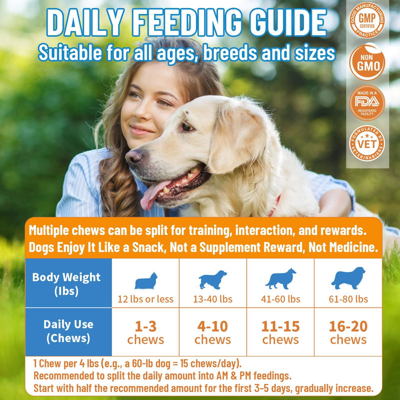 Dog Allergy Relief Chews + Dog Probiotics Chews – Itch & Digestive Support Bundle, 700 Chews Total, Natural Skin & Coat Support with Colostrum, Quercetin & Probiotics for Gut Health, Daily Care for Al