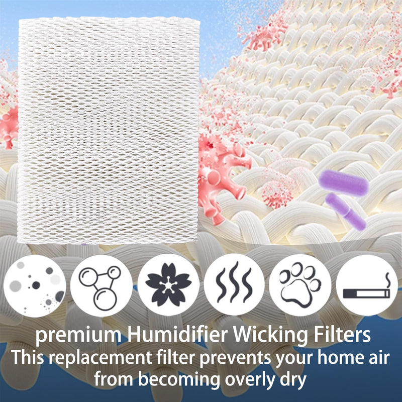 Replacement HC26P Humidifier Wick Filters Compatible with Honeywell HE200 HE250 HE260 HE265 HE280 HE300 HE360 HE365, Contains two layers of aluminum foil, 2 Pack