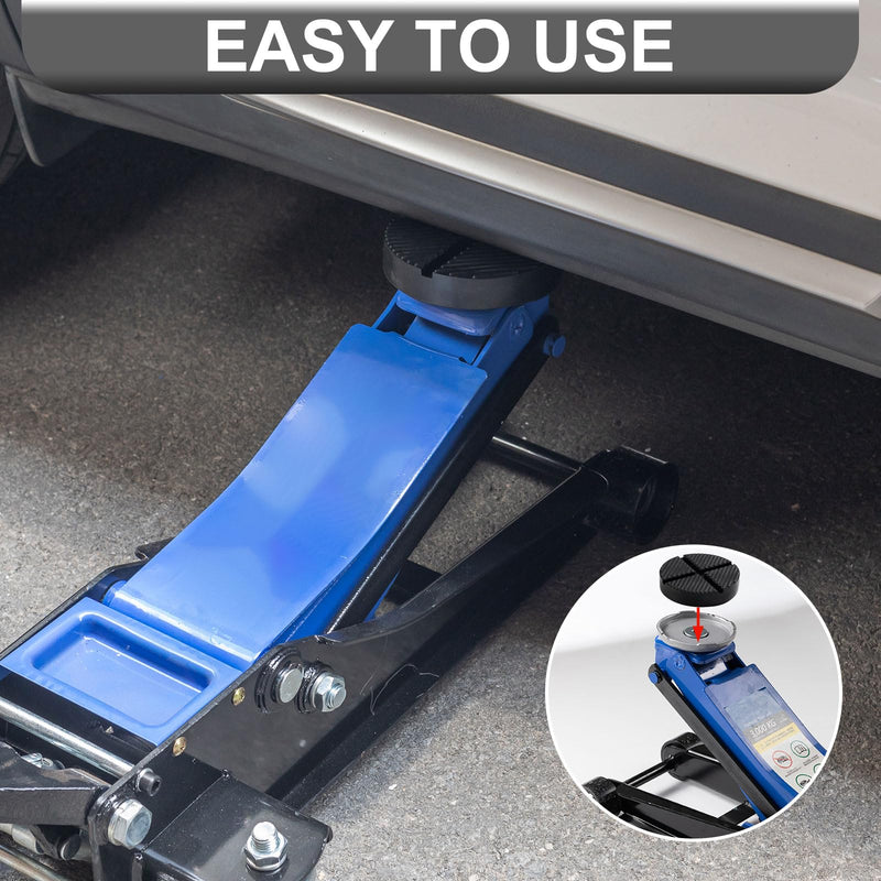 Universal Floor Jack Rubber Pad, Cross Beam Jack Adapter, Pinch Weld Side Frame Protector, 1 Pack