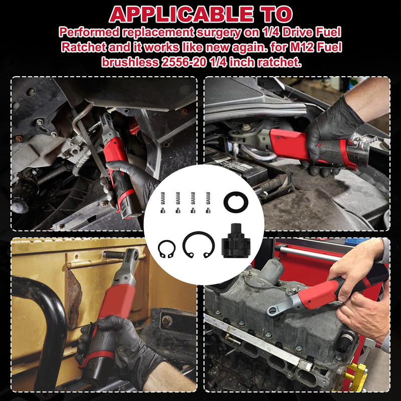 Replacement Ratchet Head Anvil Repair Kit 42-06-2556 1/4" Fit for 2556-20 Fuel Ratchet Head/Ratchet Head Anvil Kit
