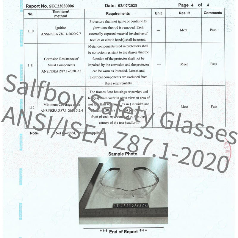 Safety Glasses ANSI Z87.1 Scratch Resistant Glasses for Women Man Lab Goggles Eye Protection 118-10 Clear 1