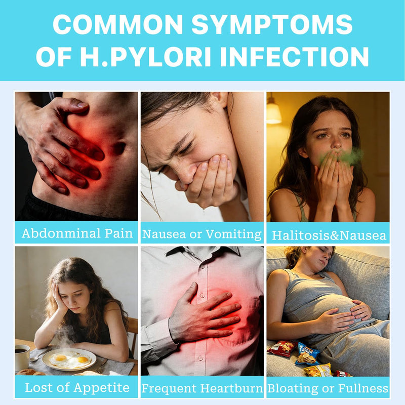 H Pylori Test Kit, 4 PCS Helicobacter Pylori Stool Test Kits at Home, H. Pylori Test H-Pylori Stool (Antigen) Self-Test for Home Use, Results in 10-15 Minutes