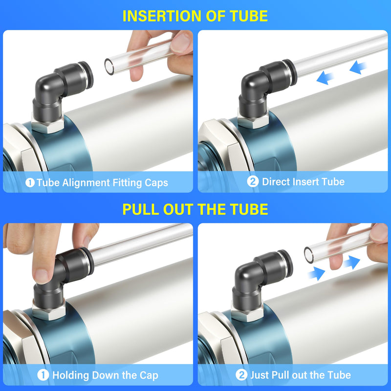 TAILONZ PNEUMATIC Male Elbow 3/8 Inch Tube OD x 3/8 Inch NPT Thread 90 Push to Connect Fittings PL-3/8-N3 (Pack of 10) 3/8''OD 3/8''MNPT