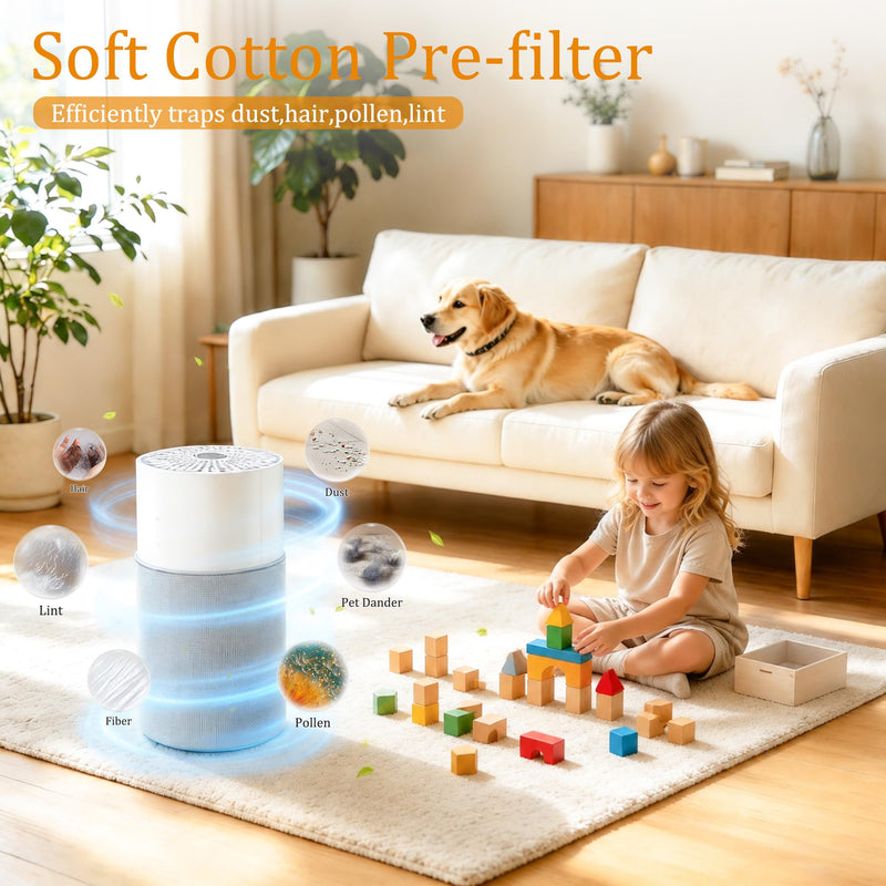 2 Packs Pre-Filter Replacement Cover Compatible with Blueair Blue Pure 411, 411+, 411 Auto Air Cleaner Purifier, Washable Fabric Pre Filter