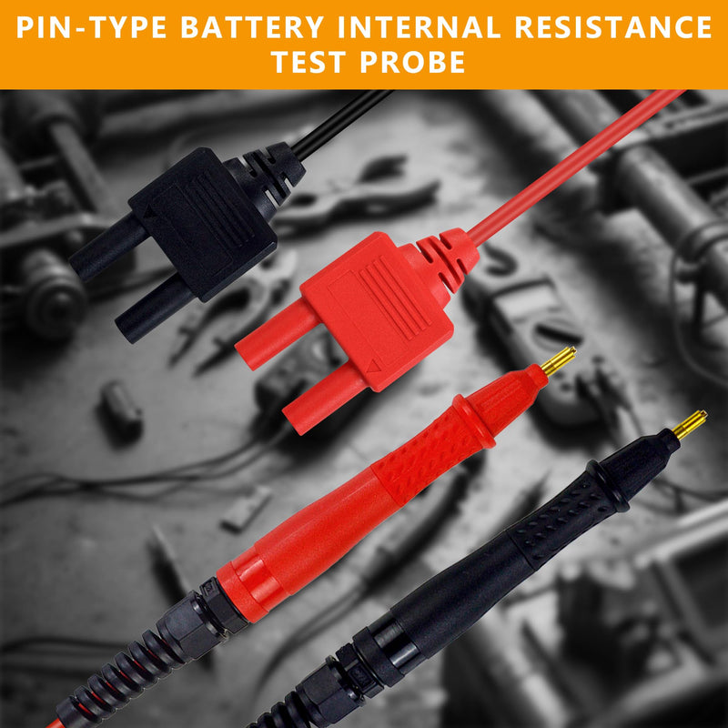 ZIBOO L2010 Pin Type 4 Terminal Probe Compatible with Hioki BT3554,BT3554-01 Battery HiTester,Handheld Battery Tester, Replaceable Probe Tip ZIBOO L2010