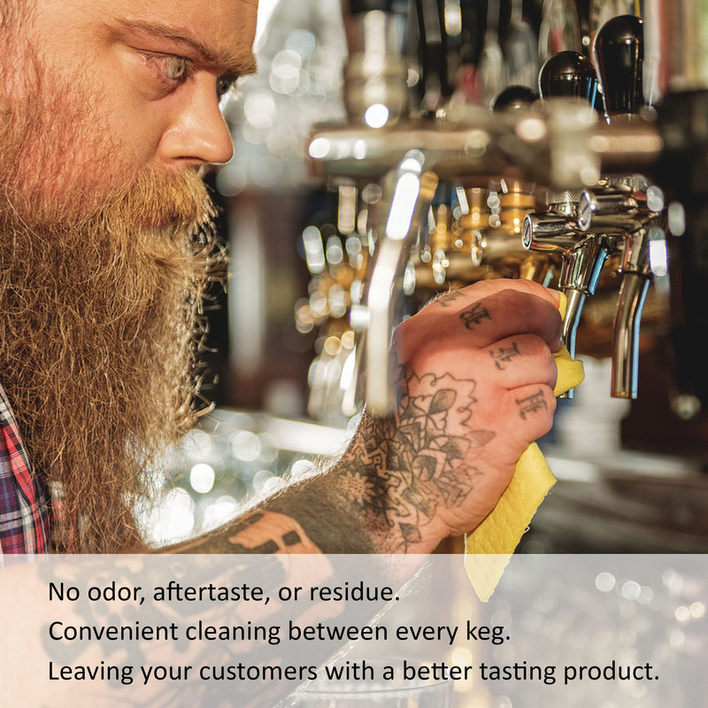 Kegconnection Brew Clean - Kegerator Beer Line Cleaning Solution Powder - Easy and Safe to Use - Homebrew Kegs