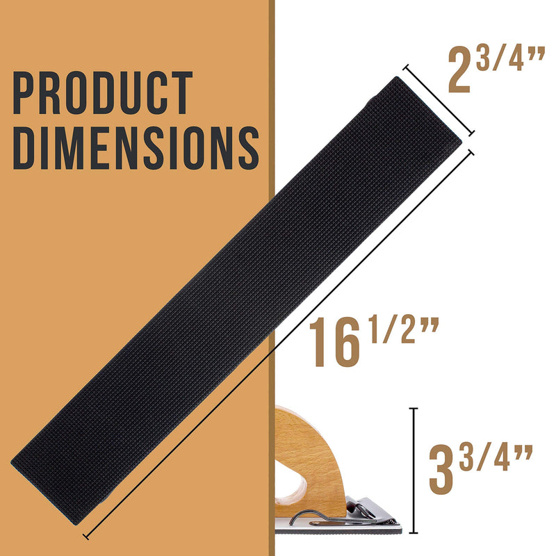 TCP Global Wooden Handle Longboard Sander for PSA Sandpaper 16-1/2" x 2-3/4" or Continuous Rolls PSA Sticky Paper 16-1/2" Long