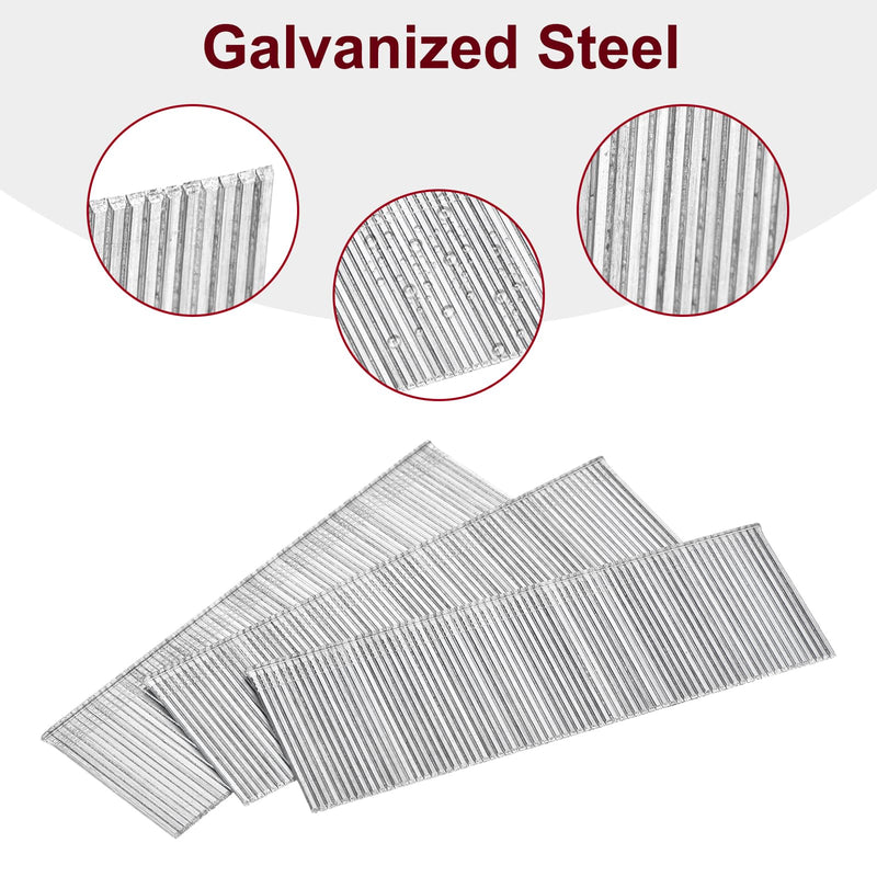 uxcell L Shaped Flooring Cleat Nail 1-1/2", Finish Nails 500Pcs Galvanized Steel for Hardwood Flooring, White
