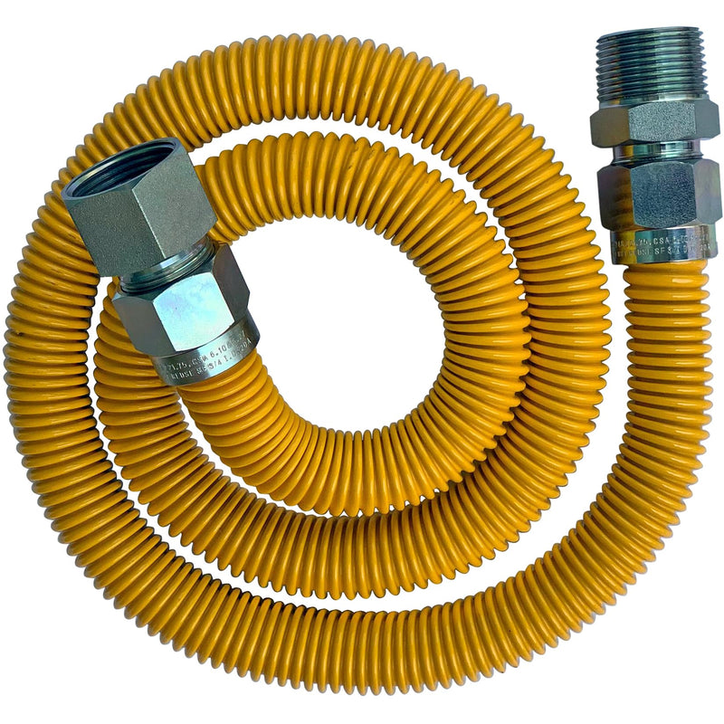 36" Stainless Steel Gas Connector with 3/4" and 3/4" Fittings