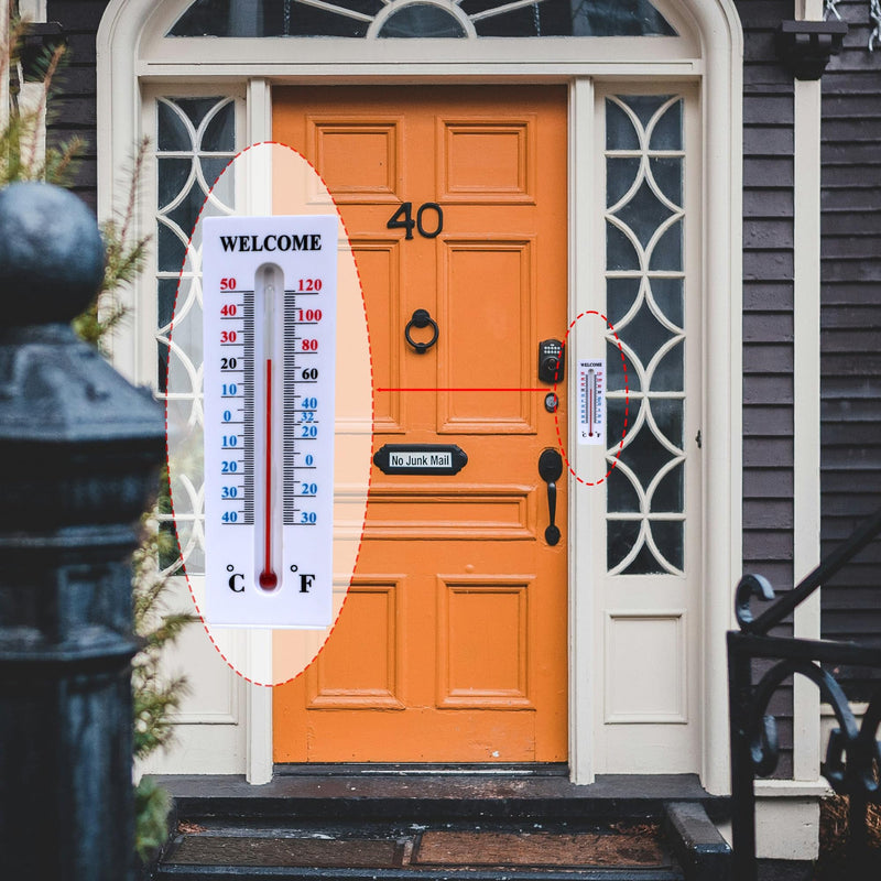 Hide A Key Outside Thermometer Decorative Key Hiders Holder Containers Lockbox for House Spare Keys Cabinet Outdoor Secret Compartment Items Safe Storage Yard Garden Indoor Geocaching