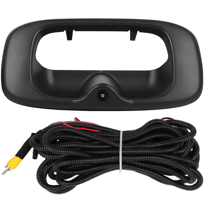 OCPTY Door Handle Rear View Camera Back Up Tailgate Door Handle Camera Replacement Fit for Chevrolet for Silverado 1999-2007 for GMC Sierra 1999-2007 Black