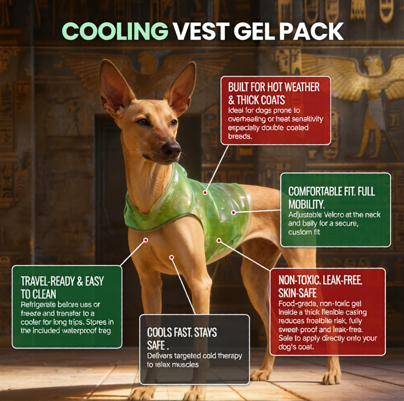 JANOO - Cooling Vest Gel Pack for Dogs (Medium) Medium