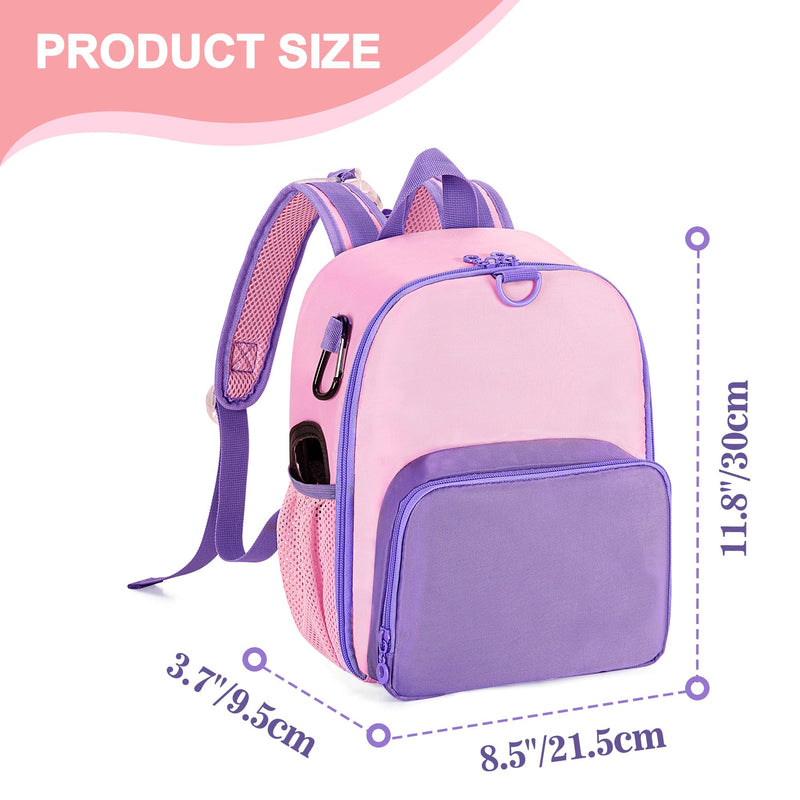 CURMIO Feeding Pump Backpack Compatible with Kangaroo Joey and Compatible with EnteraLite Infinity, Enteral Feeding Tube Bag Backpack for 500ml Feeding Bag, G Tube, J Tube or GJ Tube, Pink, Bag Only