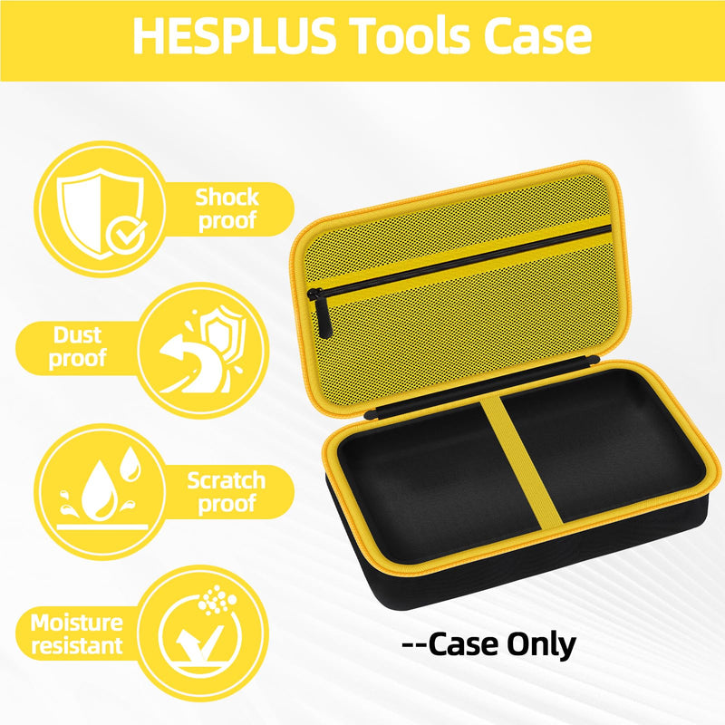 Storage Case for Klein Tools VDV501-851, VDV500-123, VDV226-110, VDV427-300 & Scout Pro 3 Cable Testers - Protective Carry Bag with Mesh Pocket & Elastic Straps -BLACKYELLOW (Case Only)