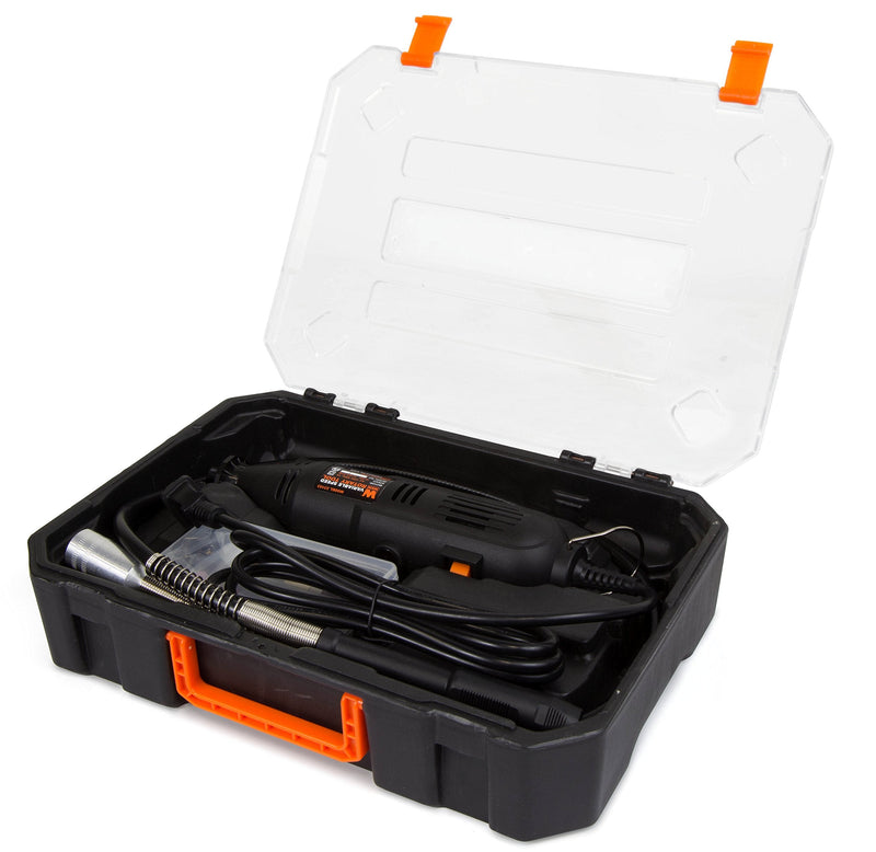 WEN 23103 1-Amp Variable Speed Rotary Tool with 100+ Accessories, Carrying Case and Flex Shaft With Case and Flex Shaft