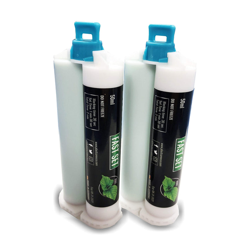 Bite Registration Material, Fast Set, Made in Germany Mint Flavor, Set of 2 50ml Cartridges, No Mixing Tips