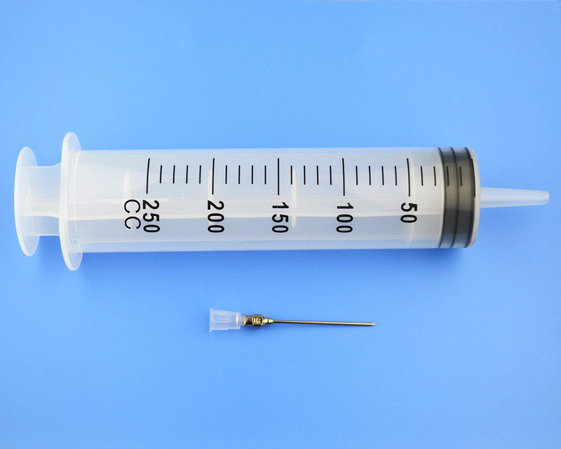 250ml syringe, 250cc syringe,Kitchen syringe glue syringe plastic syringe, large volume syringe with needle, dispensing syringes (250ml) 250ml