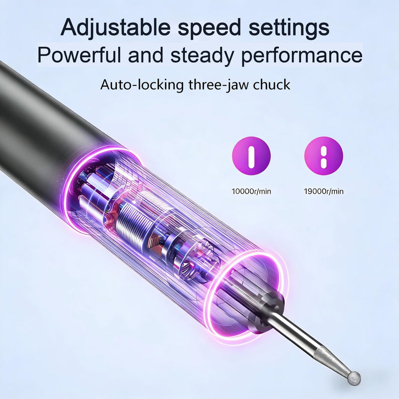 Electric Engraving Pen Set with Multiple Bits, USB Rechargeable Rotary Tool Kit with Storage Case