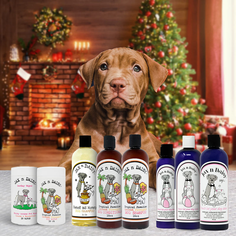 Jax n Daisy Dog Shampoo - Gentle and Effective Allergy and Sensitive Skin Shampoo for Dogs - Eliminates Odors, Fleas, and Soothes Itchy Skin - Perfect for Puppies Itch Relief Shampoo 16oz - PawsPlanet Australia