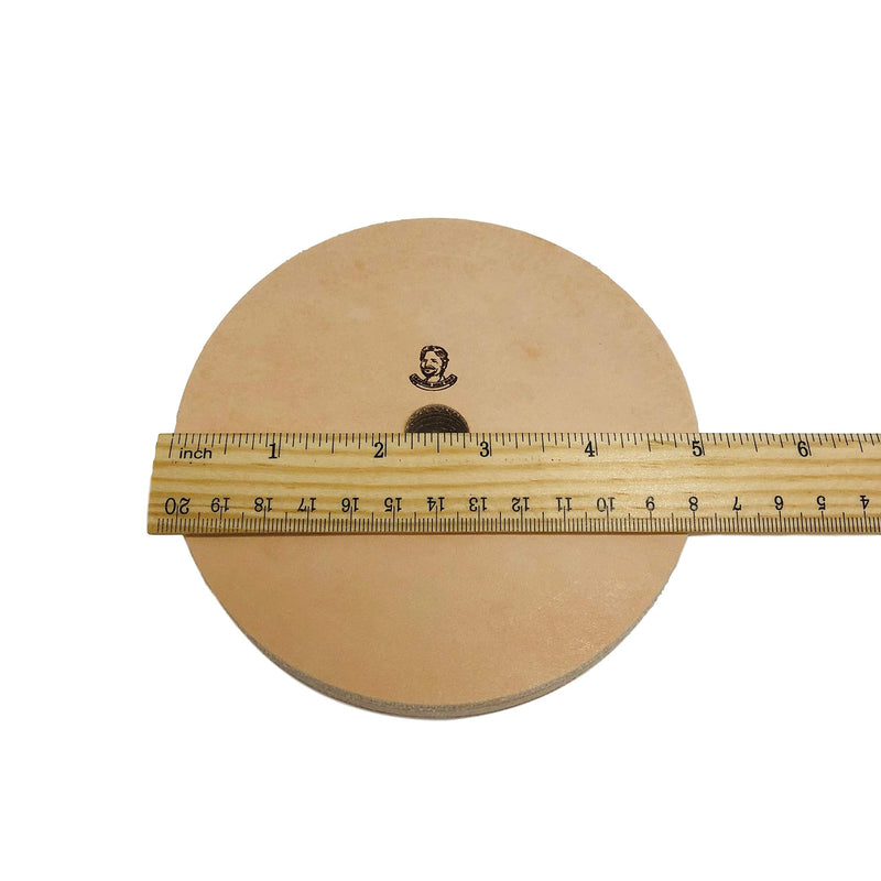 5" (3/4" Width) Leather Honing Wheel - Fits 5/8" Arbor - Buffing Compound Included