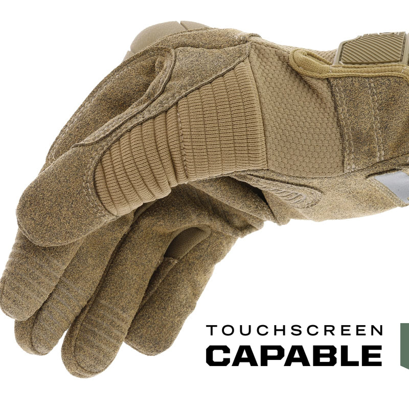 Mechanix Wear: M-Pact 3 Tactical Work Gloves, Touchscreen Capability, Synthetic Leather Gloves, Finger Reinforcement and Impact Protection, Work Gloves for Men (Coyote Brown, Small)