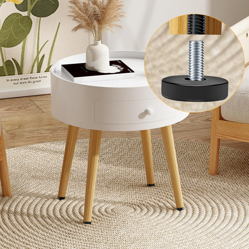 8 PCS 1/4" Thread Furniture Feet Levelers,Adjustable Furniture feet,Thread Adjustable Furniture levelers Screw,Furniture Legs (8 PCS 1/4”Thread Stool Legs) 1/4 IN - 8 PCS