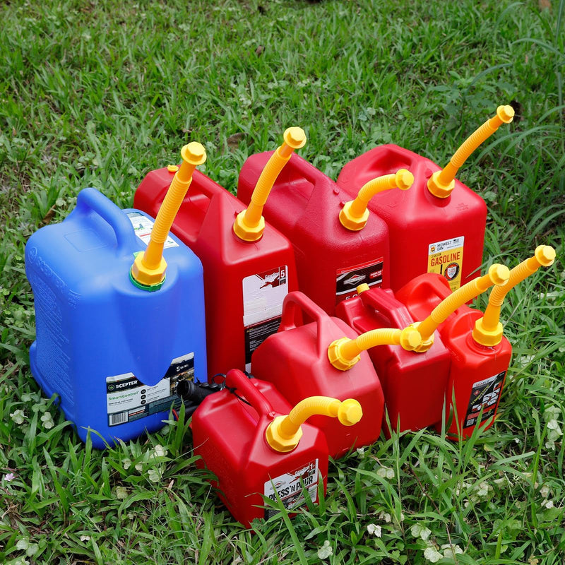 Gas Can Spout Replacement, Replacement Gas Can Spout. Gas Can Nozzle (3 Kit-Yellow) All gaskets are installed and ready to use upon receipt. For 1/2/5/10 gallon gas can. Easy and convenient to use