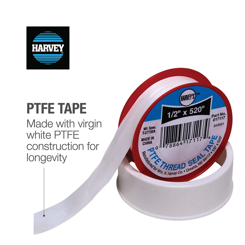 William H.Harvey Co. 017072-500 017072B-500 Seal Tape, 260 x 1/2" 260 in.