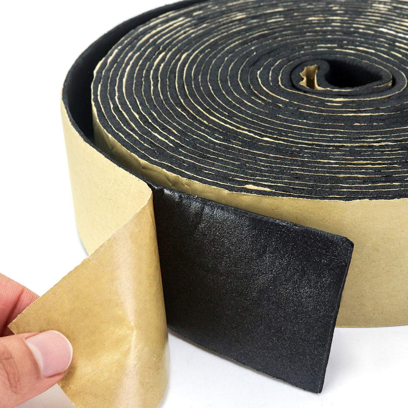 QWORK Pipe Wrap Insulation, Waterproof Foam Insulation Tape Adhesive for Hot or Cold Pipes, 33 Ft x 2 Inch Wide x 1/8 Inch Thick 2" x 1/8" x 30' 1 pack - NewNest Australia