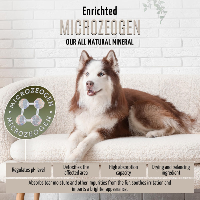 Pure Nature Stainless Look Clay Shield Mask Tear Stain Remover and Eye Cleaner, Grooming Product Ideal for All Dogs and Cats Eyes, Ears, Mouth Area Suitible for Home or Professional Use - PawsPlanet Australia
