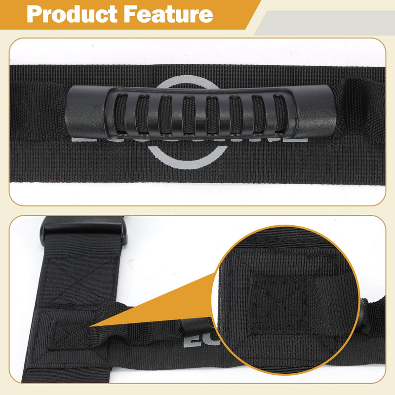Carrying Strap with Handle, Handheld Belt for Safely Moving and Lifting Heavy Boxes, Adjustable Belt, H-Shaped Style Carry Straps, Suitable for Cylinder, Camping Mat(78.7 inch) 78.7 inch (H-shaped)