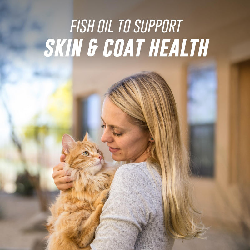 Nutramax Welactin Omega 3 Fish Oil for Cats, Skin and Coat Health Supplement, Plus Kidney, Brain, and Vision Support, Premium Omega 3 Fatty Acids EPA and DHA, 4 Ounce Liquid 125