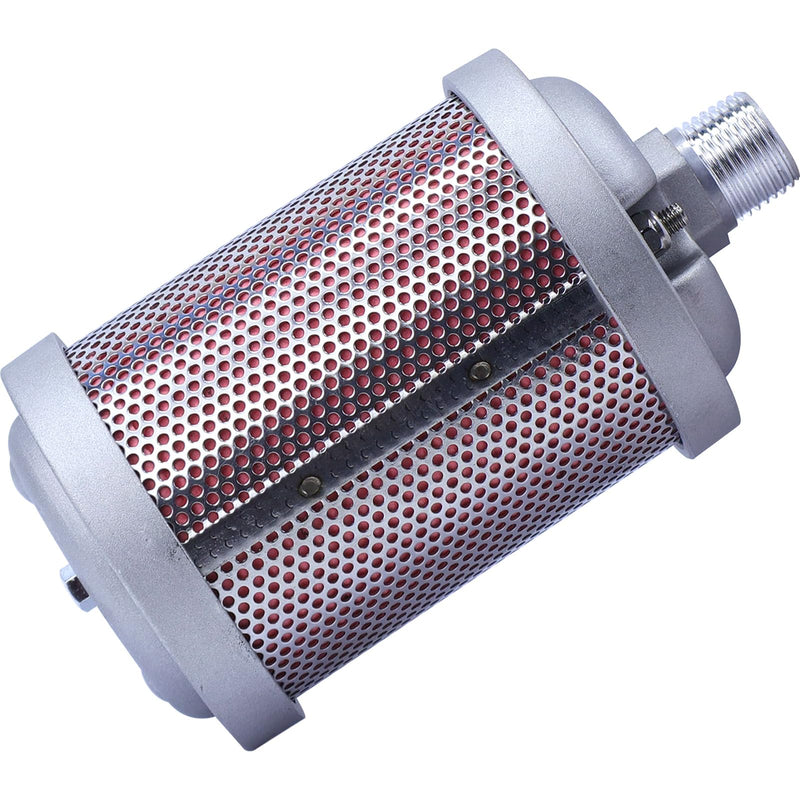 XY-07 Air Compressor Muffler 3/4" NPT Air Exhaust Muffler Silencer for Compressor Dryer Compressed Air Equipment and Systems, Single Chamber 145 PSI, Replacement Part