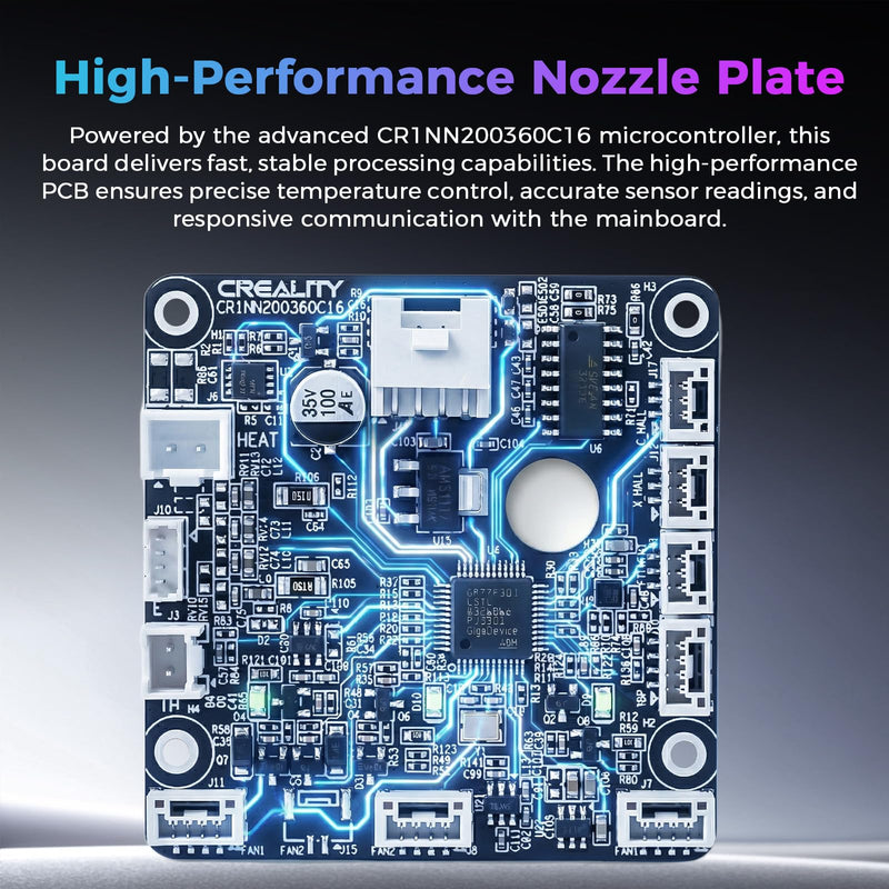 Creality Official Hi/Hi Combo Hotend Adapter Board, Original Hi PCBA Nozzle Adapter Plate, Module PCBA_G_CR1NN200360C16 Printhead Board, Toolhead PCB Board for Creality Hi and Hi Combo 3D Printer
