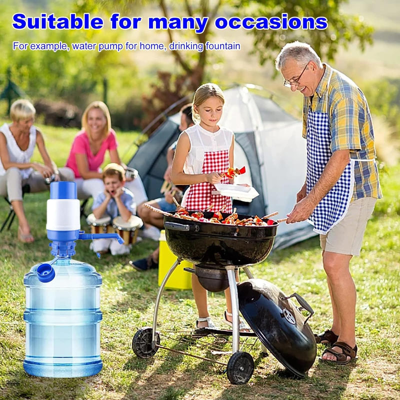 3 & 5 Gallon Water Jug Cap Reusable, Food Grade Silicone Replacement Gallon Caps for 55mm Standard/Screw/Crown Tops Water Bottle and Water Dispensers, Non-Spill Lids for Anti-Splash, Leak Free (3PCS) 3