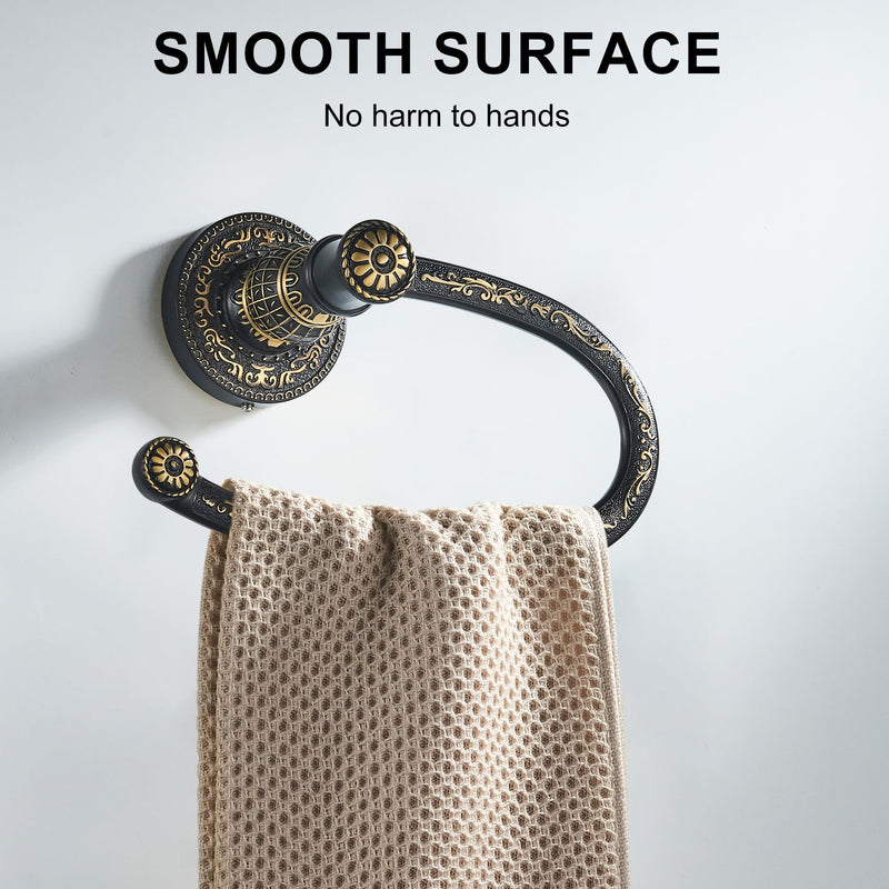 Vintage Style Antique Toilet Roll Paper Holder Retro Tissue Holder Wall Mounted Bathroom Hardware Antique Black-toilet Paper Holder